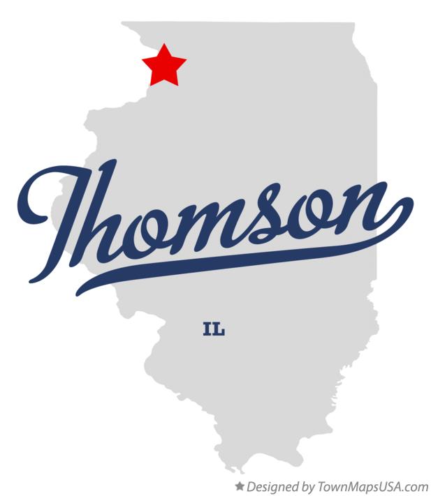 Map of Thomson Illinois IL