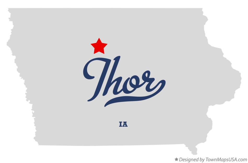 Map of Thor Iowa IA