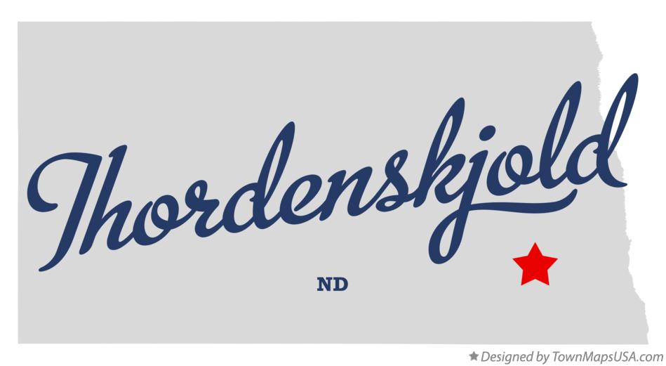 Map of Thordenskjold North Dakota ND