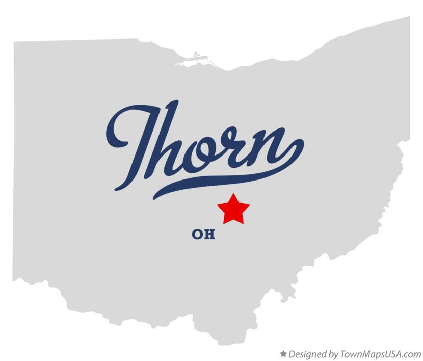 Map of Thorn Ohio OH