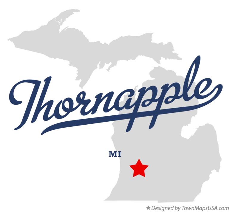 Map of Thornapple Michigan MI