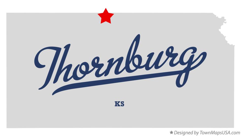 Map of Thornburg Kansas KS