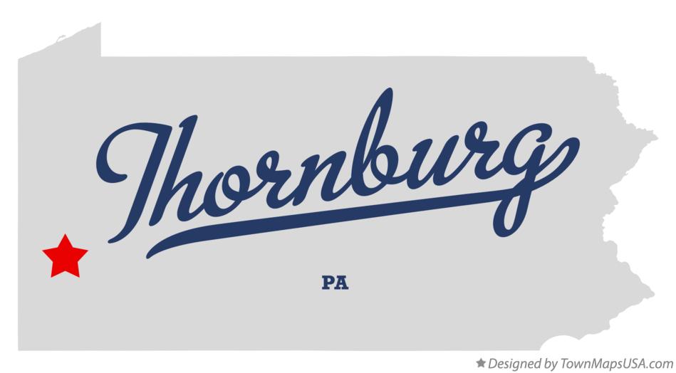 Map of Thornburg Pennsylvania PA