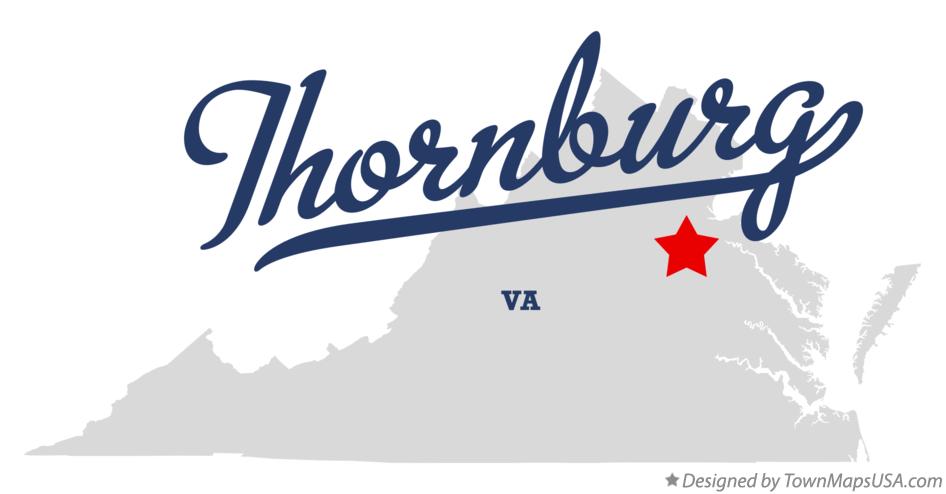 Map of Thornburg Virginia VA