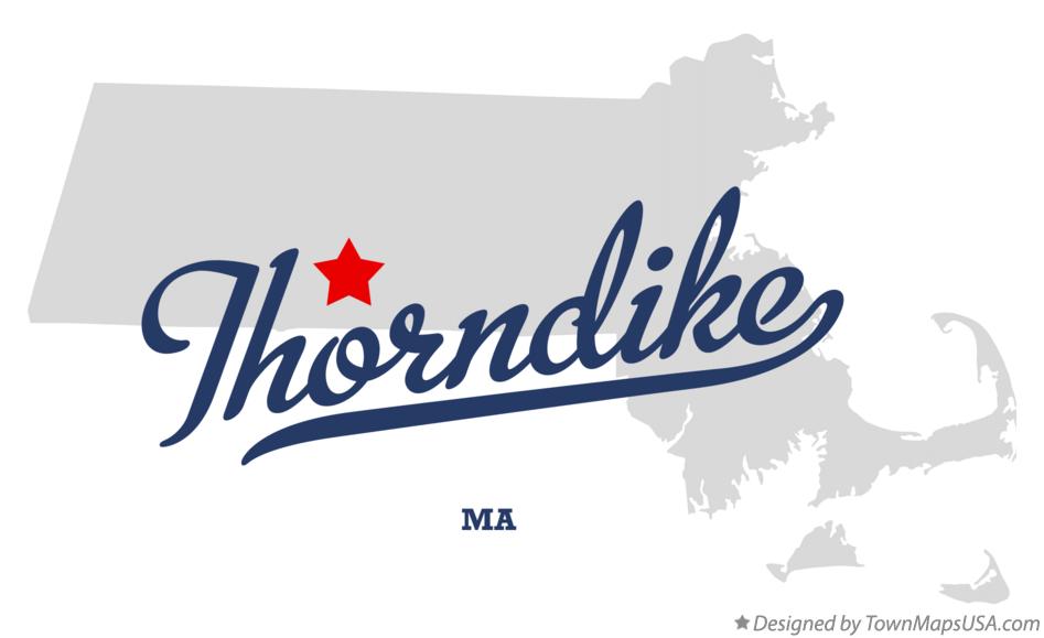 Map of Thorndike Massachusetts MA