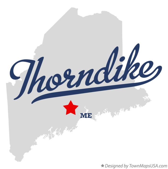 Map of Thorndike Maine ME