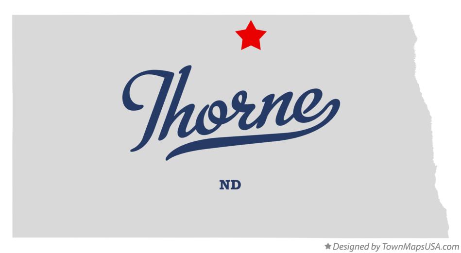 Map of Thorne North Dakota ND
