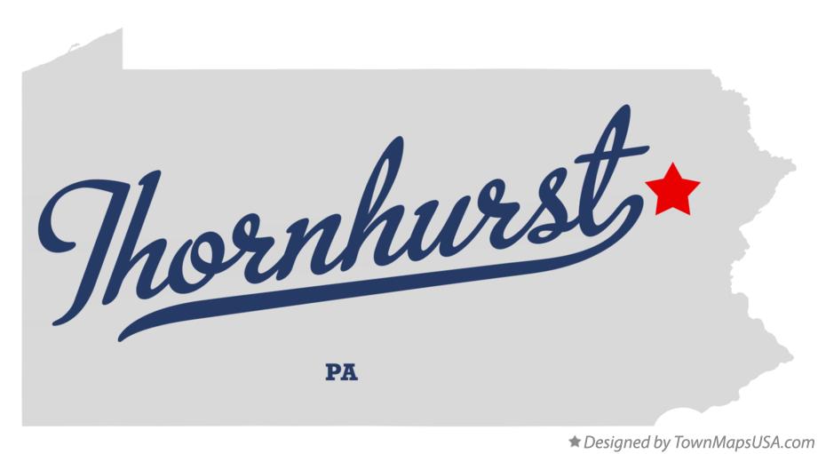 Map of Thornhurst Pennsylvania PA