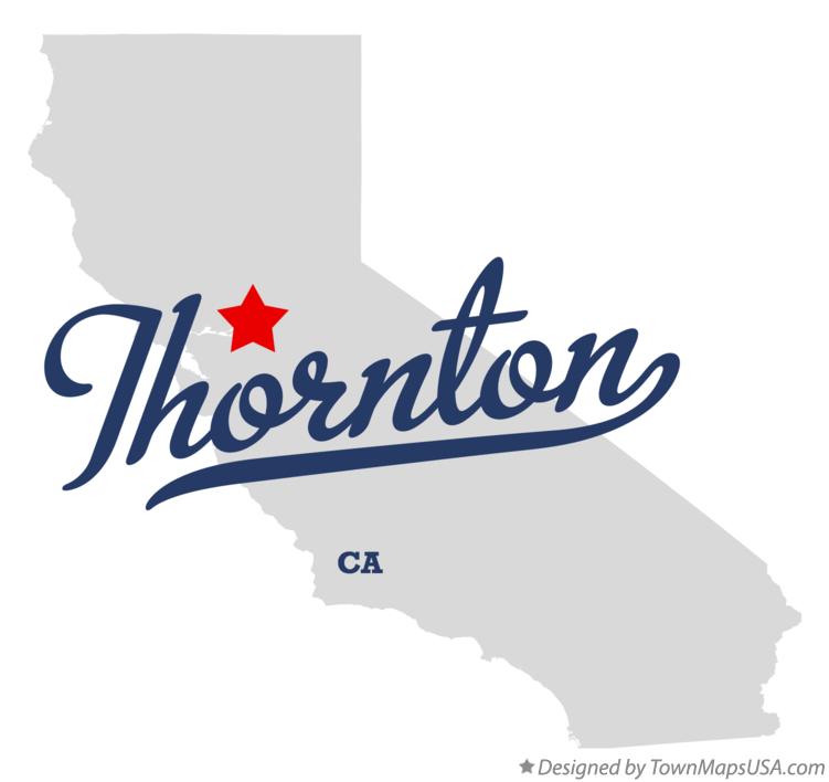 Map of Thornton California CA