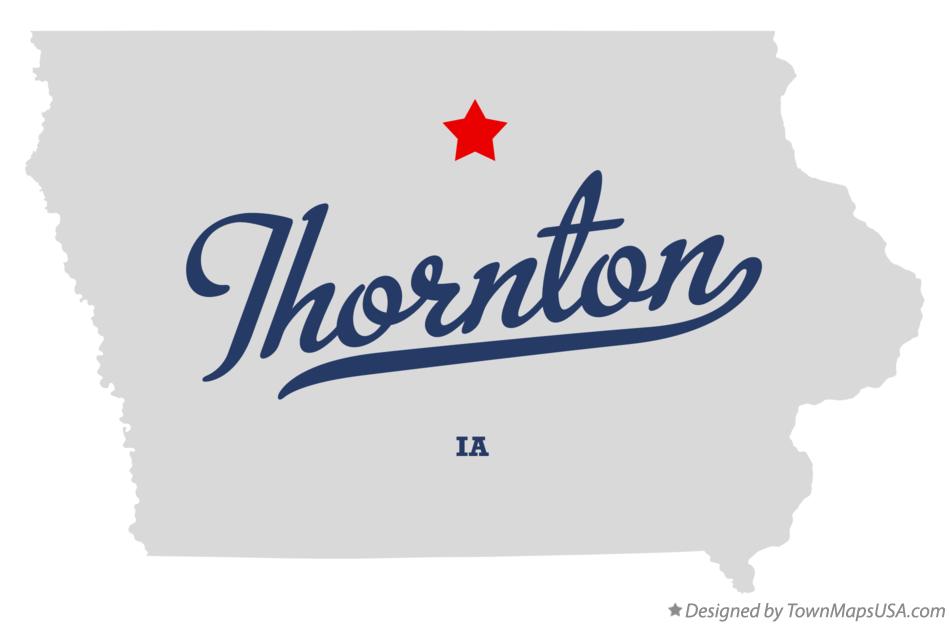 Map of Thornton Iowa IA