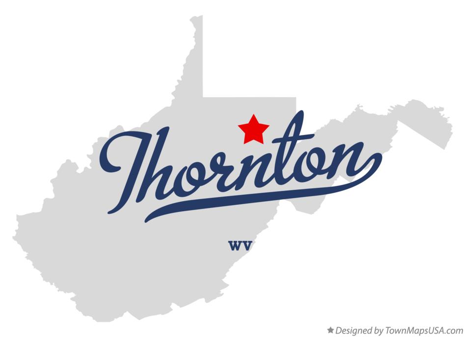 Map of Thornton West Virginia WV