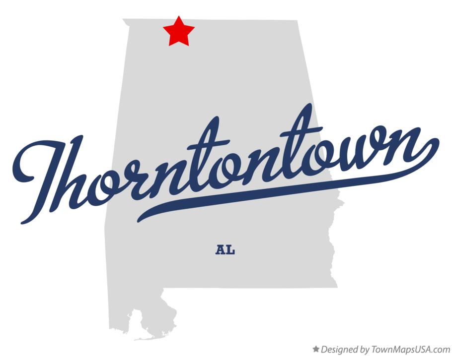 Map of Thorntontown Alabama AL
