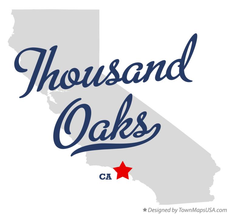 Map of Thousand Oaks California CA
