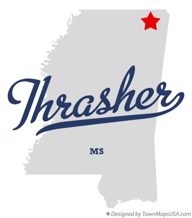 Map of Thrasher Mississippi MS