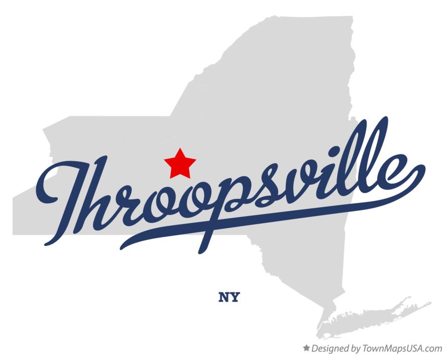 Map of Throopsville New York NY