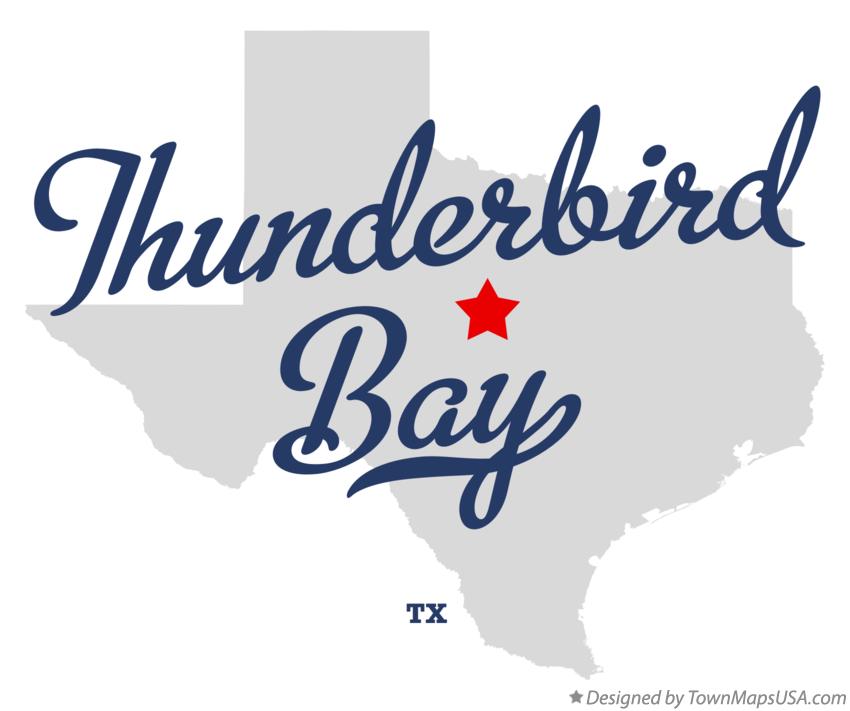 Map of Thunderbird Bay Texas TX