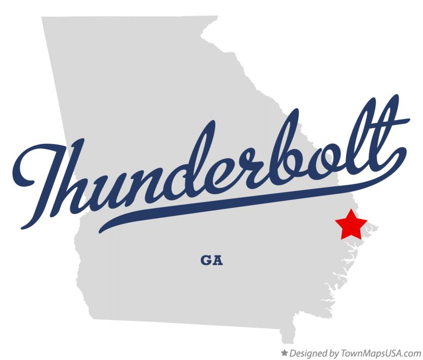 Map of Thunderbolt Georgia GA