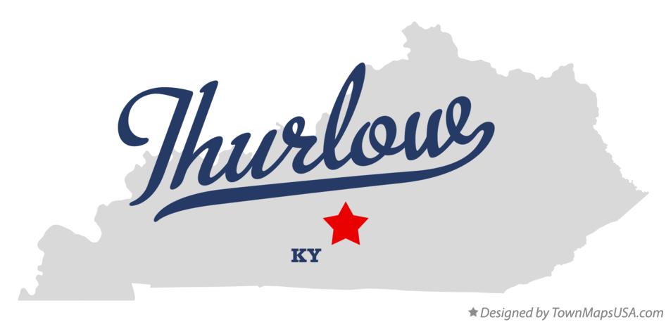 Map of Thurlow Kentucky KY