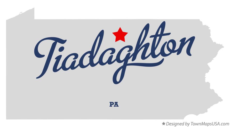 Map of Tiadaghton Pennsylvania PA