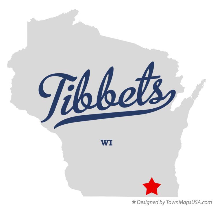 Map of Tibbets Wisconsin WI