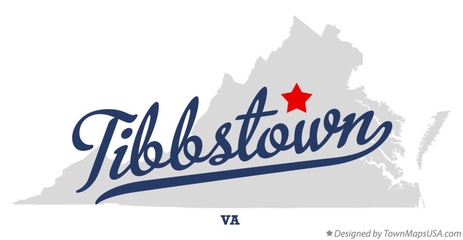 Map of Tibbstown Virginia VA