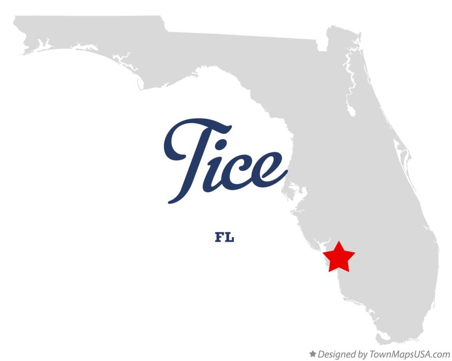 Map of Tice Florida FL