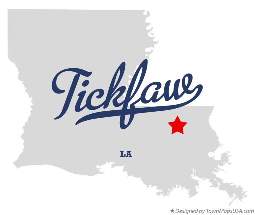 Map of Tickfaw Louisiana LA