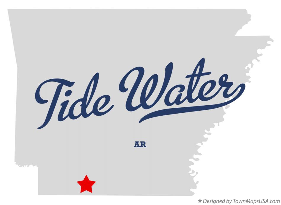 Map of Tide Water Arkansas AR