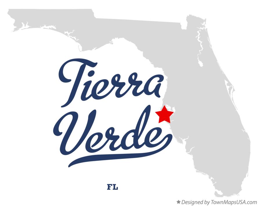 Map of Tierra Verde Florida FL