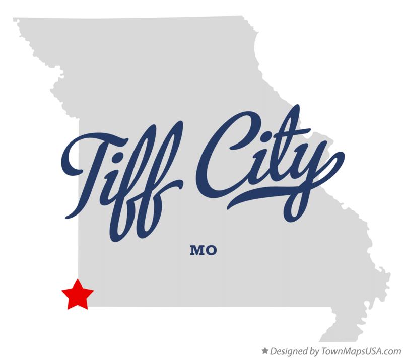 Map of Tiff City Missouri MO
