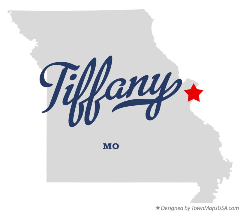 Map of Tiffany Missouri MO