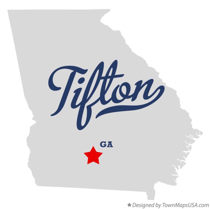 Map of Tifton Georgia GA
