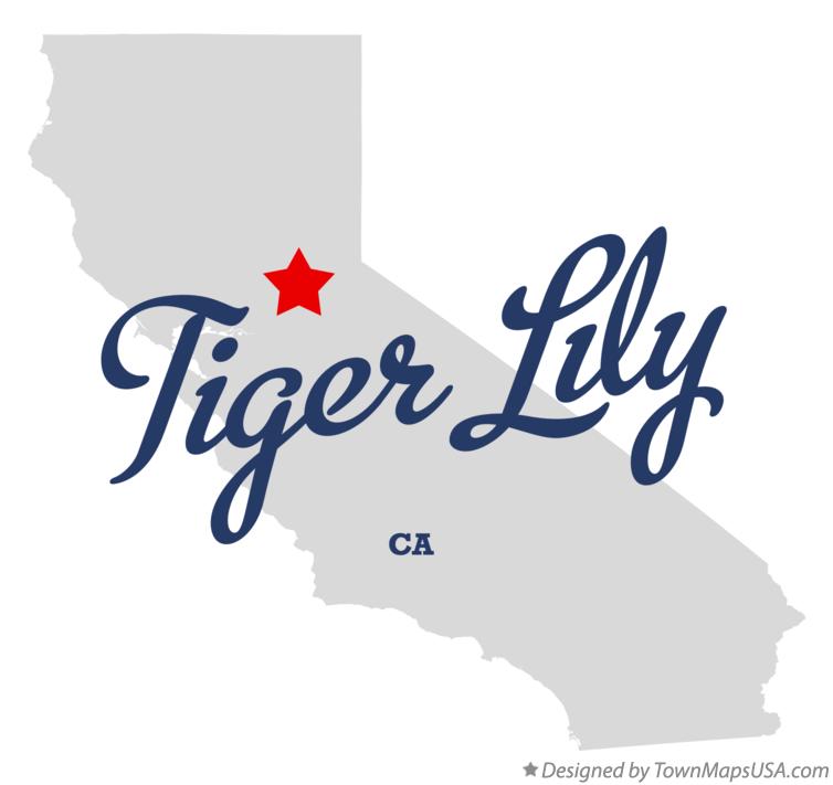 Map of Tiger Lily California CA