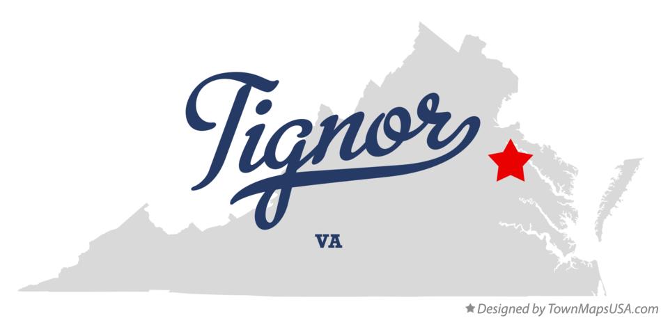Map of Tignor Virginia VA