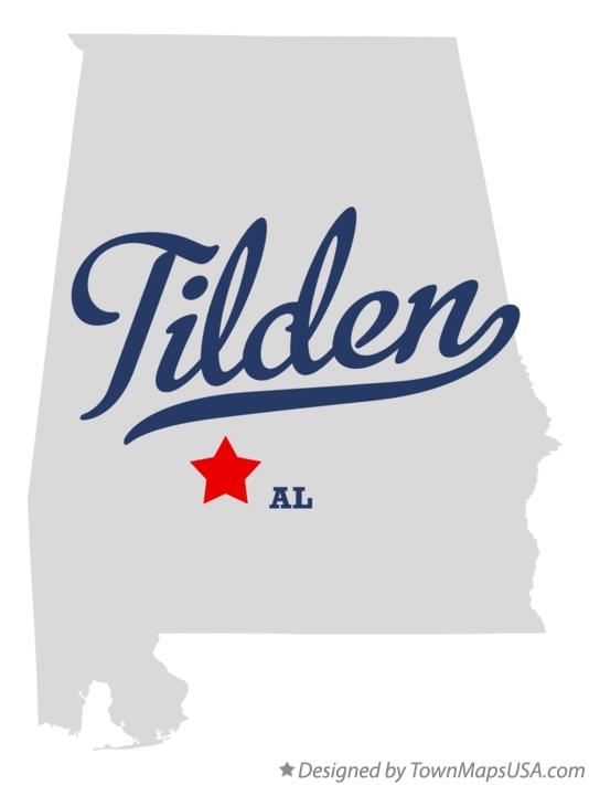 Map of Tilden Alabama AL