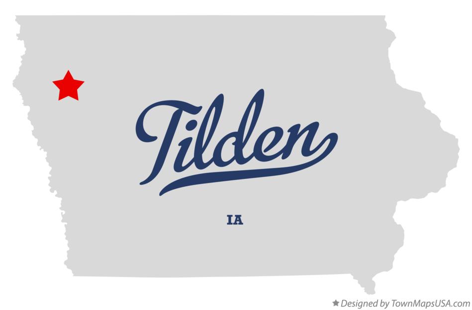 Map of Tilden Iowa IA