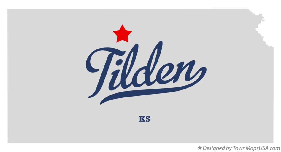 Map of Tilden Kansas KS
