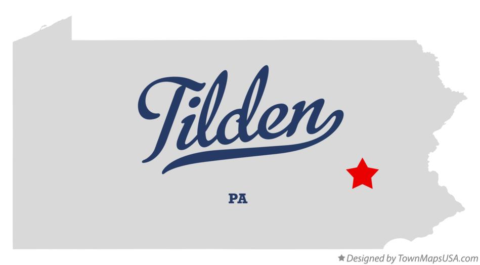 Map of Tilden Pennsylvania PA