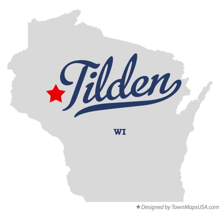 Map of Tilden Wisconsin WI