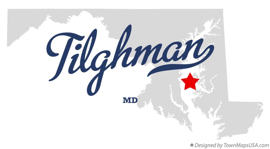 Map of Tilghman Maryland MD