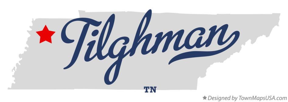 Map of Tilghman Tennessee TN