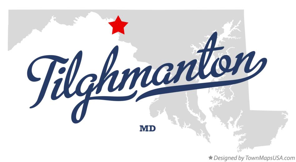 Map of Tilghmanton Maryland MD