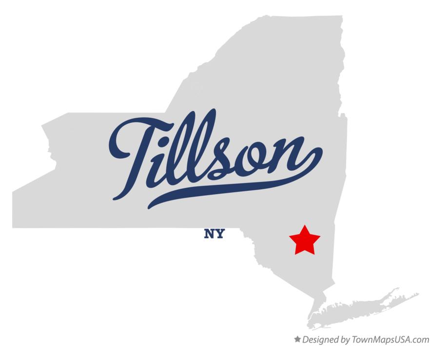 Map of Tillson New York NY
