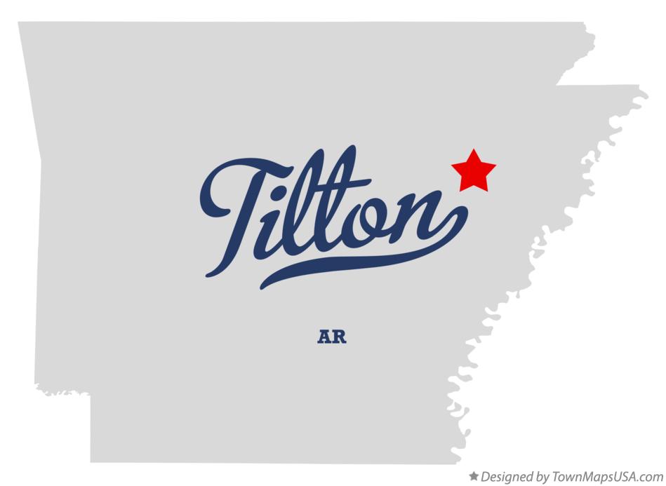 Map of Tilton Arkansas AR