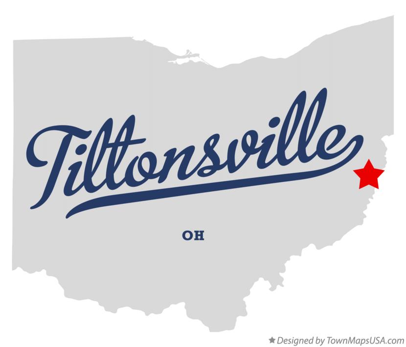 Map of Tiltonsville Ohio OH