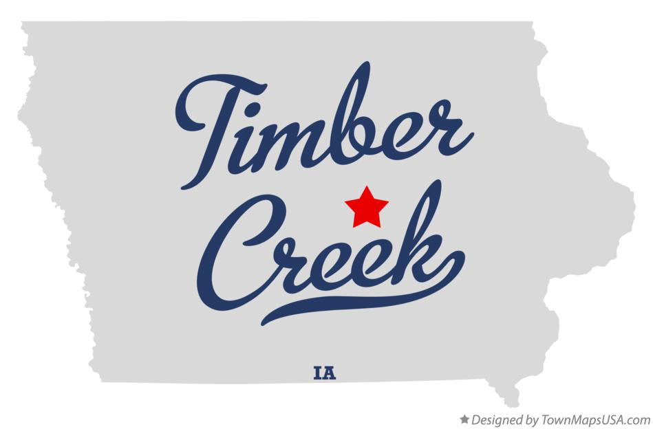Map of Timber Creek Iowa IA