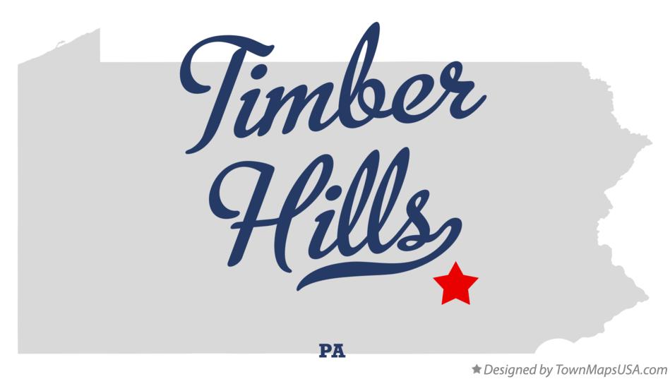 Map of Timber Hills Pennsylvania PA