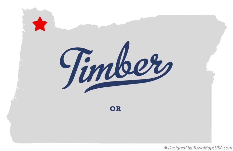 Map of Timber Oregon OR