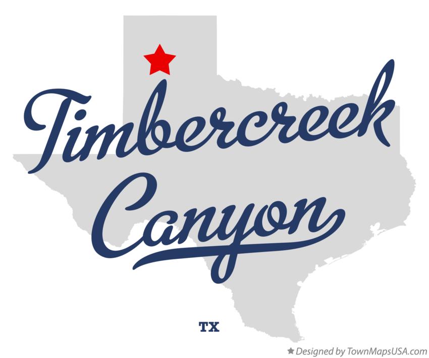 Map of Timbercreek Canyon Texas TX