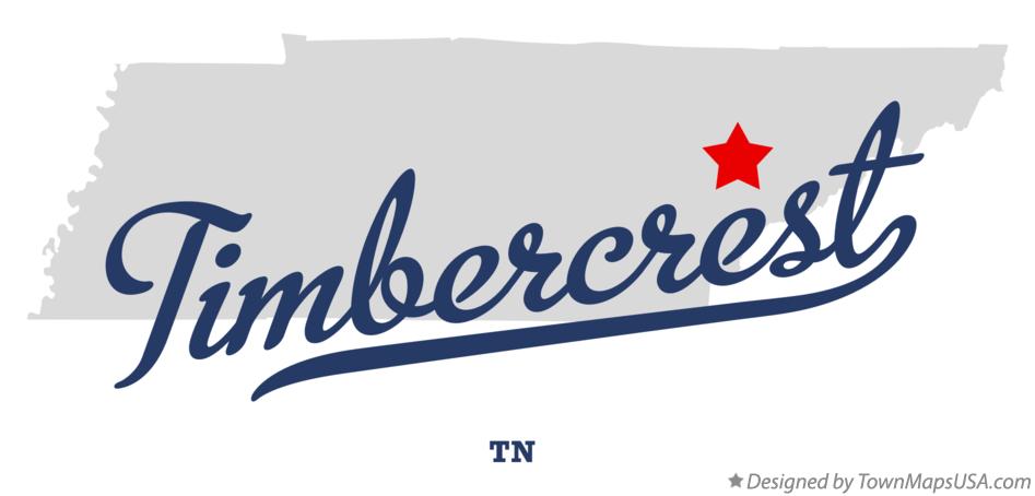 Map of Timbercrest Tennessee TN